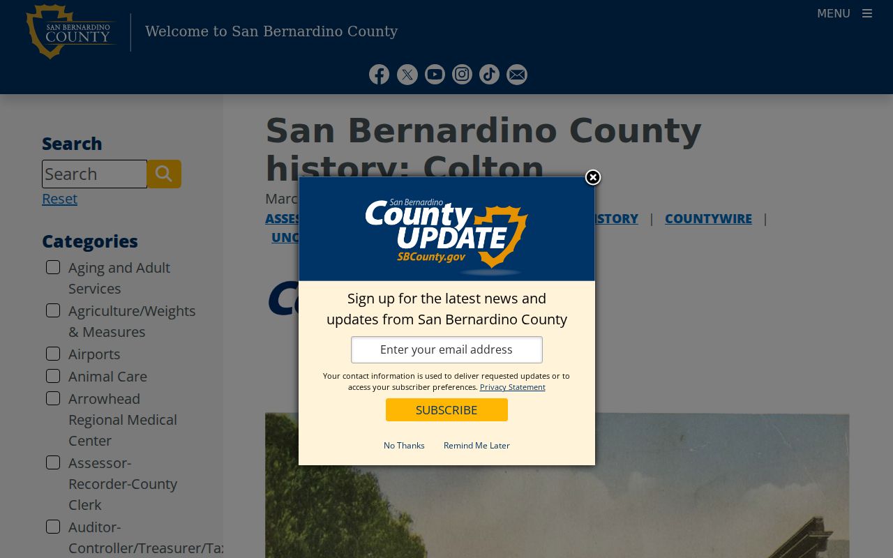 Colton city directory California Room history resource