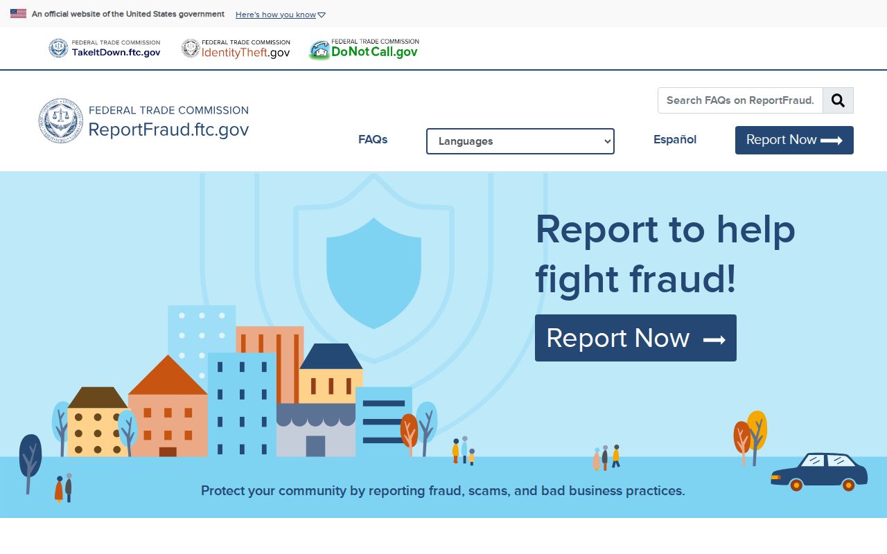 Colton neighbors Federal Trade Commission fraud reporting